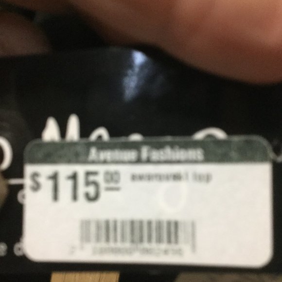 NWT Mango Tango Black tab sleeves Swarovski elements tunic style top size small - Picture 7 of 8